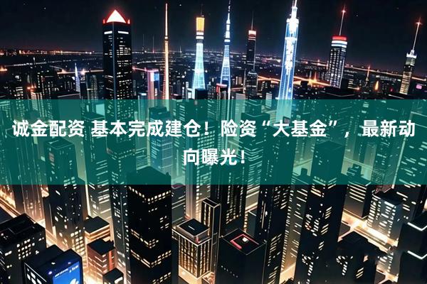 诚金配资 基本完成建仓！险资“大基金”，最新动向曝光！