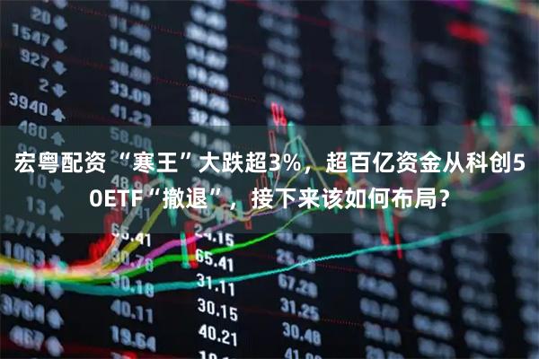 宏粤配资 “寒王”大跌超3%,超百亿资金从科创50ETF“撤退”,接下来该如何布局?