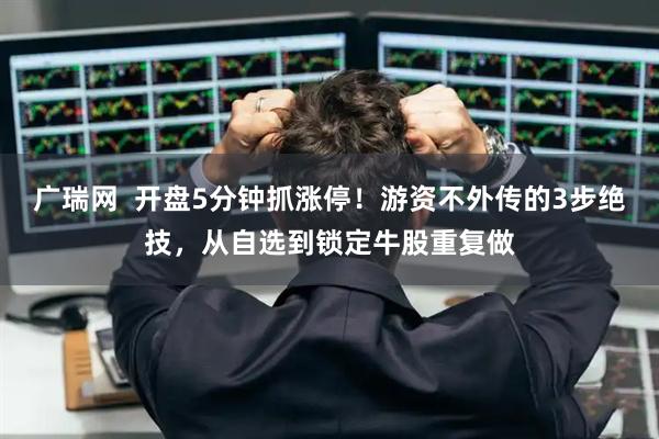 广瑞网  开盘5分钟抓涨停！游资不外传的3步绝技，从自选到锁定牛股重复做